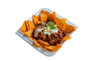 Chili con carne nachóval